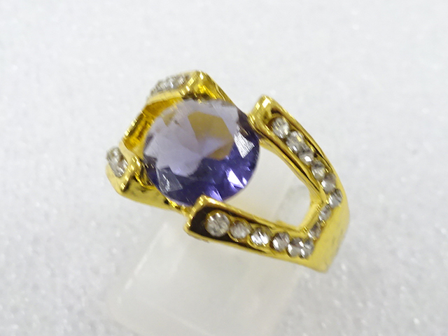 Colored stone ring (size 15)